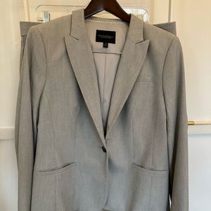 Banana Republic light gray suit, size 14